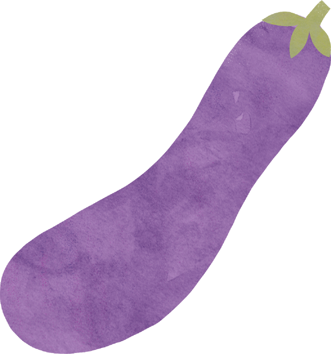 Rough Organic Eggplant