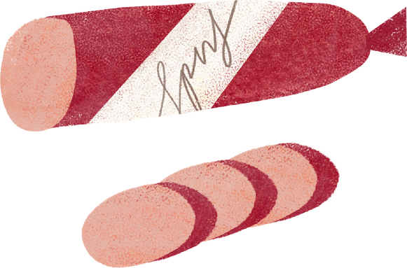 Rough Organic Raw Salami