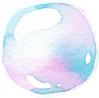 soap air bubbles, Undersea effect, watercolor illustration.
